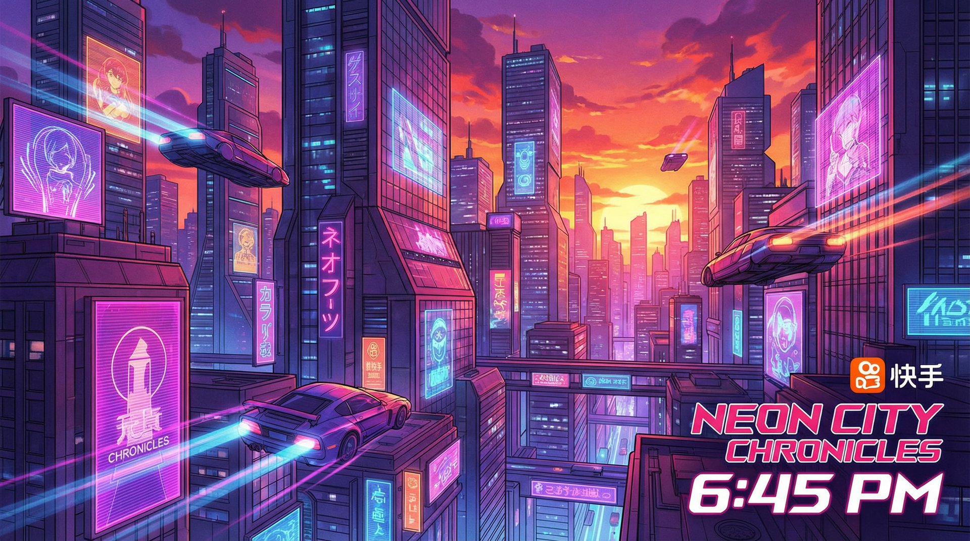 高清3D动漫动漫-赛博都市黄昏纪